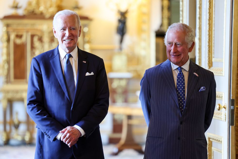 King Charles and Joe Biden