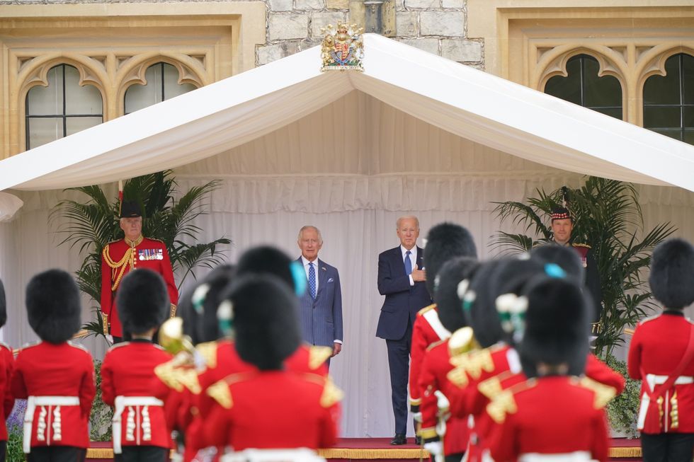 King Charles and Joe Biden