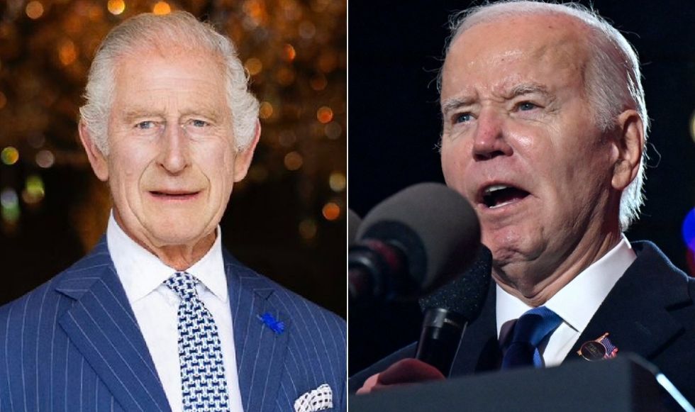 King Charles and Joe Biden