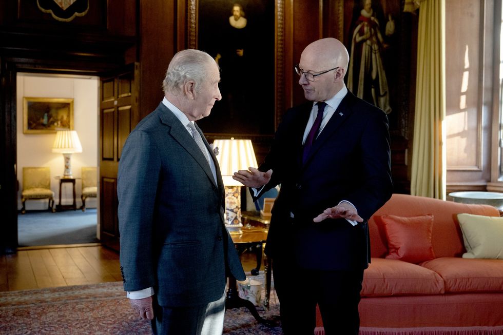King Charles and John Swinney