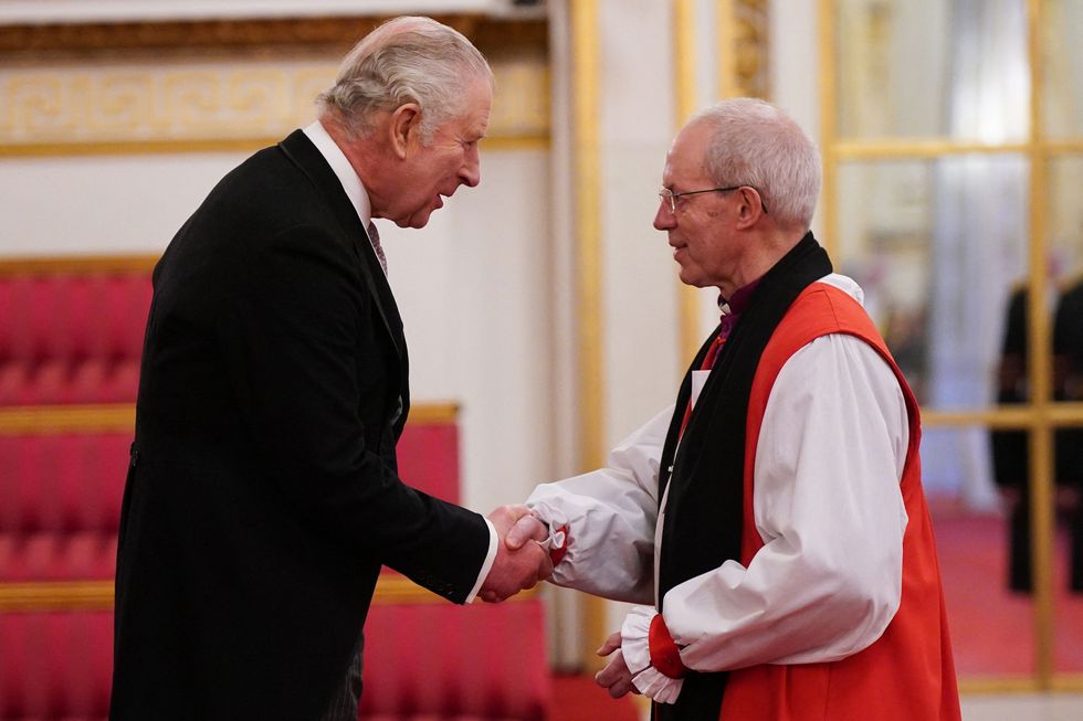 King Charles and Justin Welby