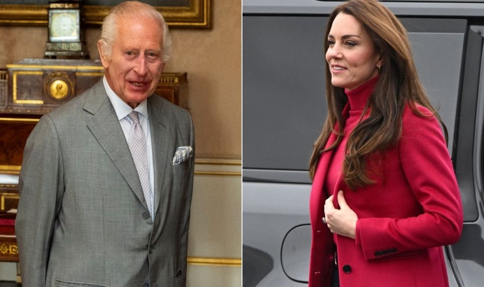 King Charles and Kate Middleton