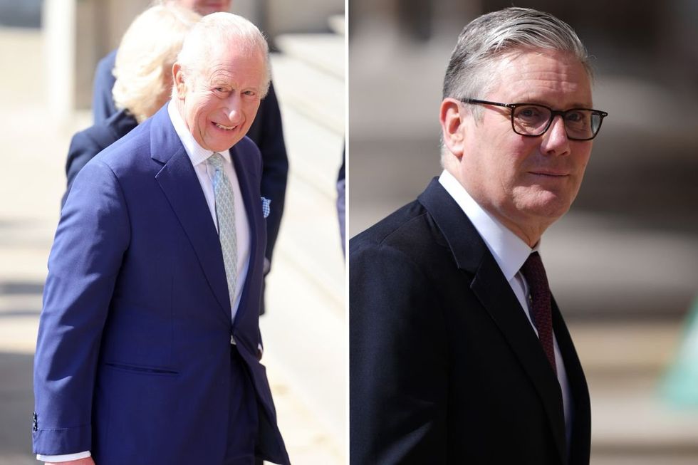 King Charles and Keir Starmer