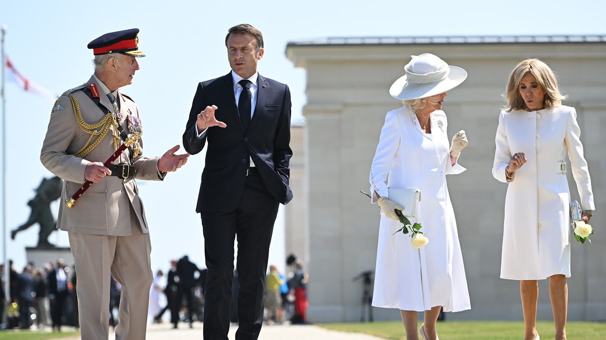 King Charles and Macron