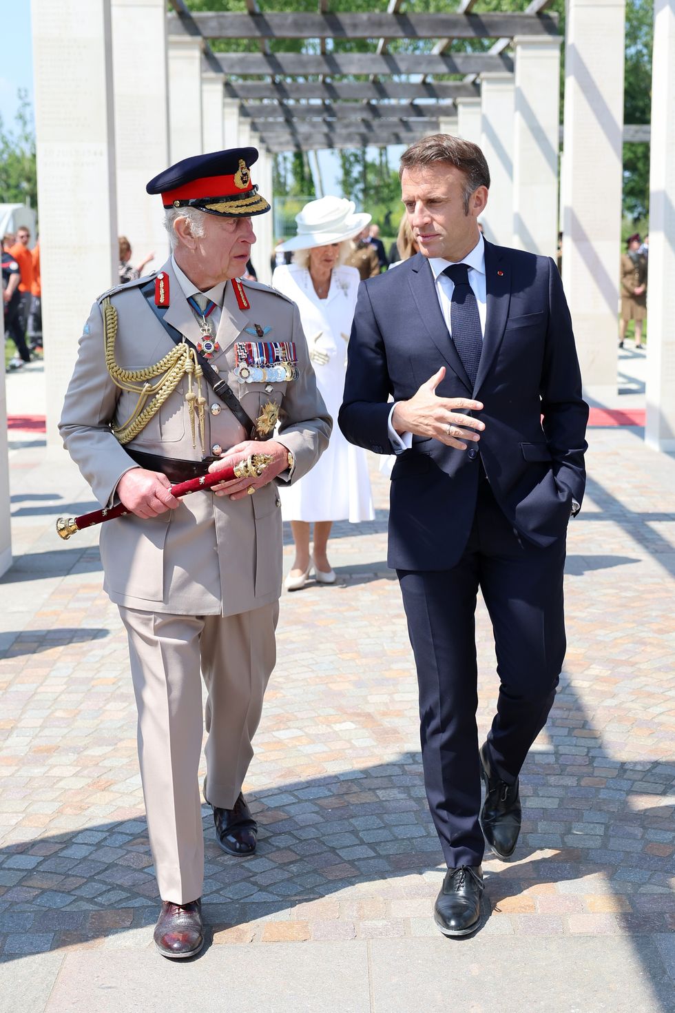King Charles and Macron