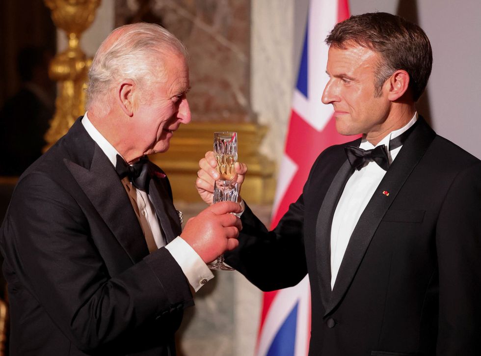 King Charles and Macron