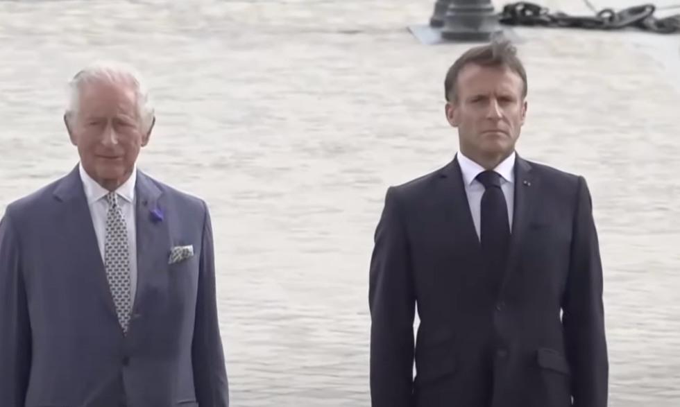King Charles and Macron