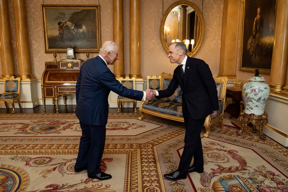 King Charles and Mark Carney