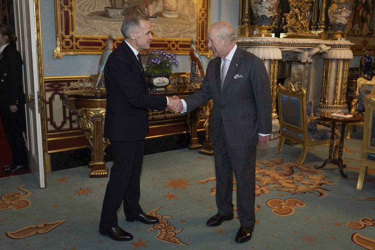 King Charles and Mark Carney
