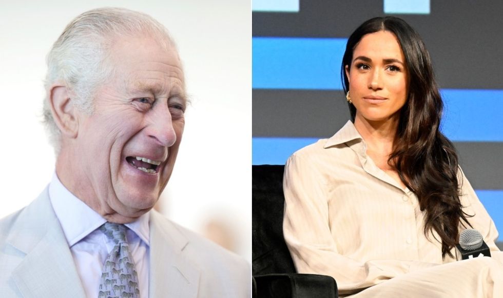 King Charles and Meghan Markle