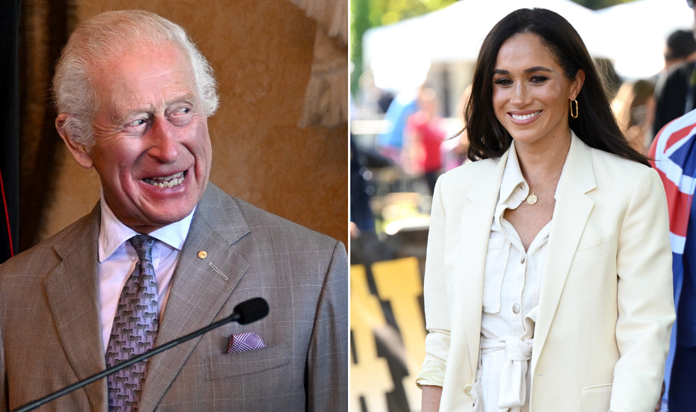 King Charles and Meghan Markle