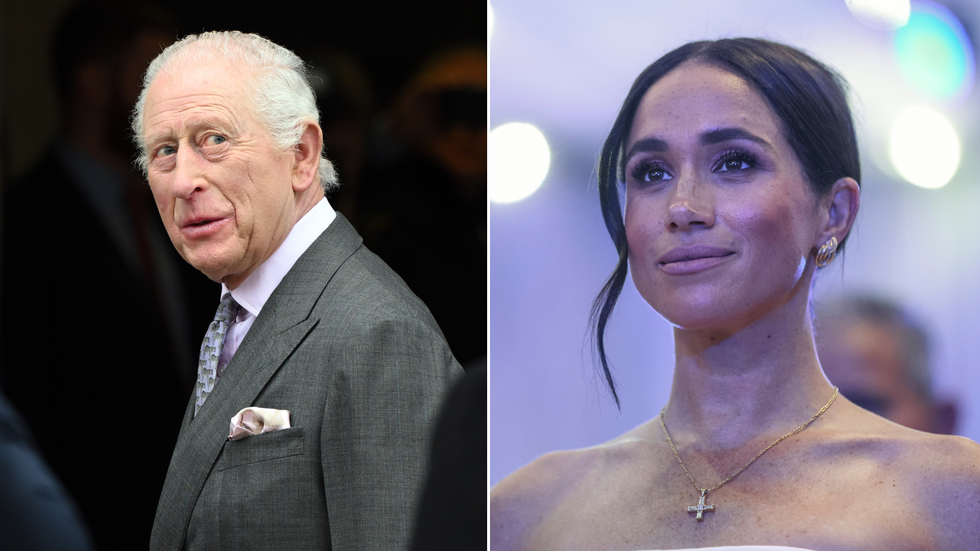 King Charles and Meghan Markle