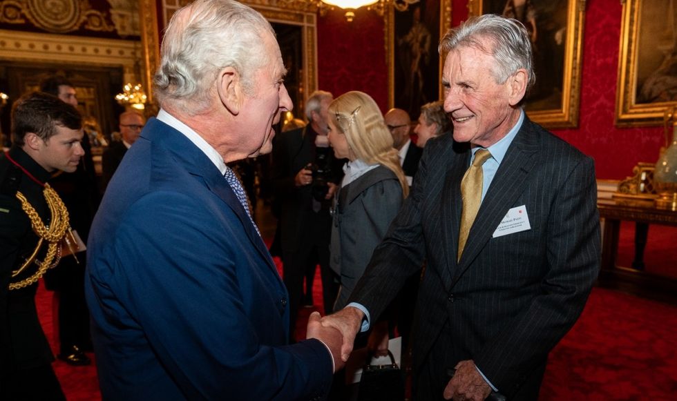 King Charles and Michael Palin