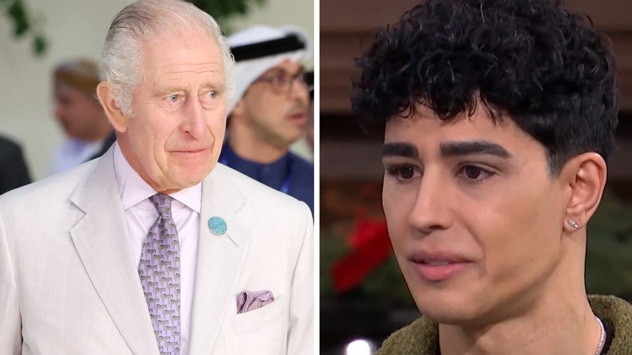 King Charles and Omid Scobie