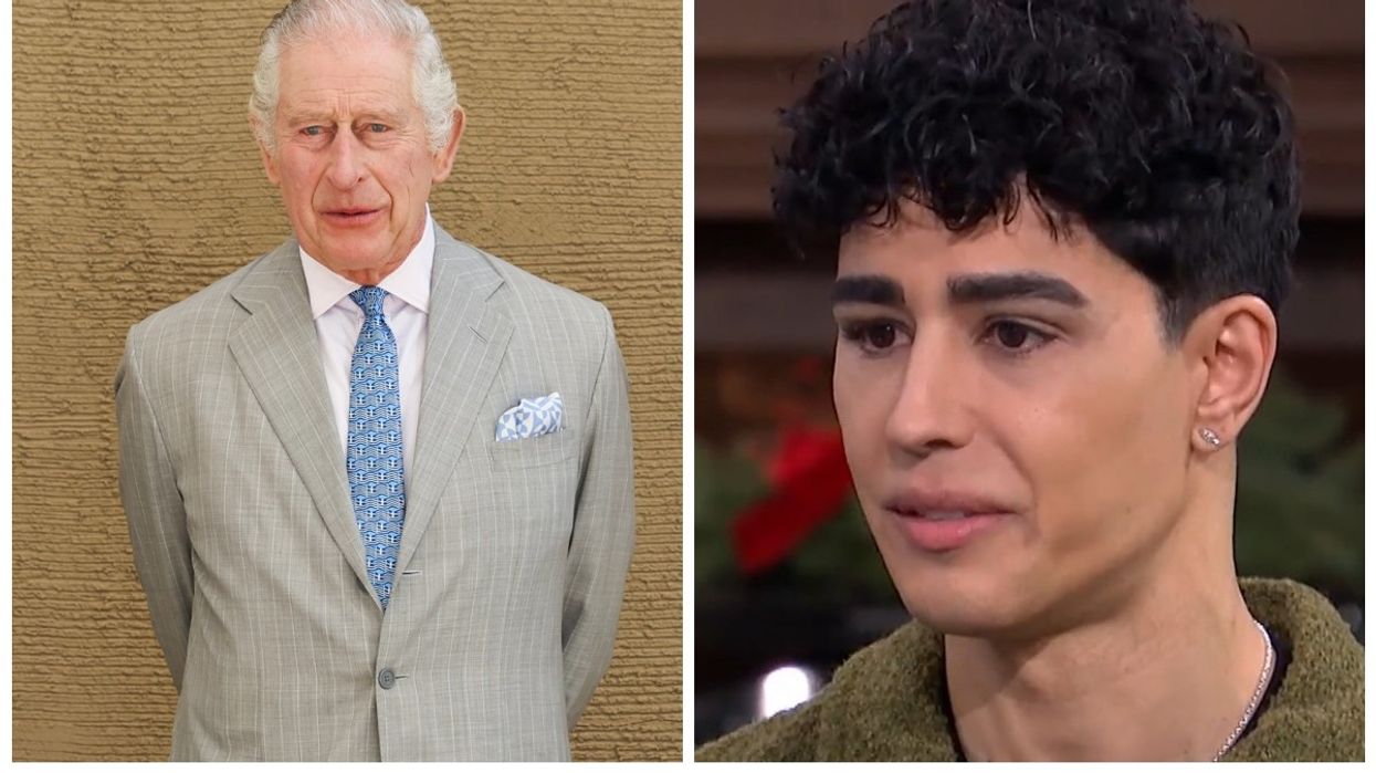 King Charles and Omid Scobie