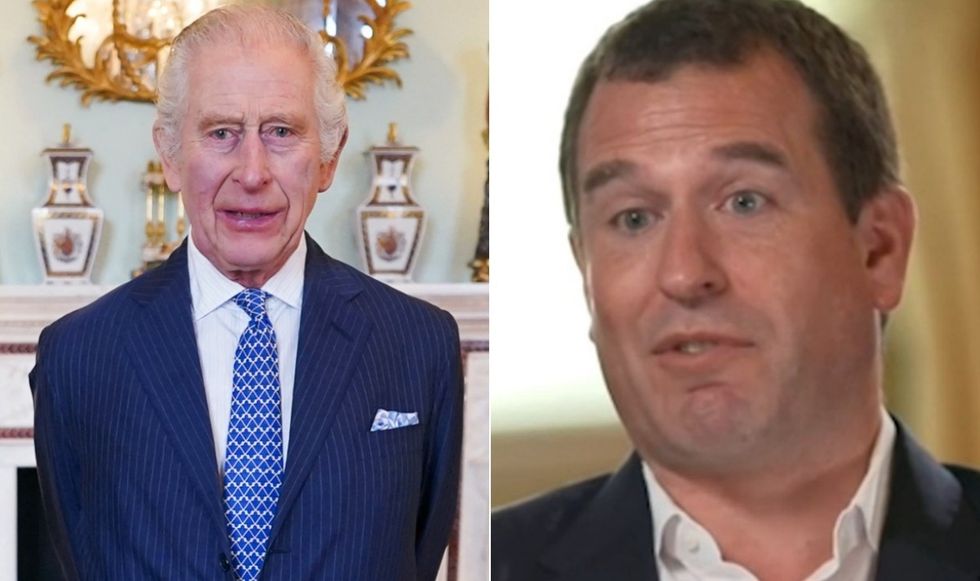 King  Charles and Peter Phillips