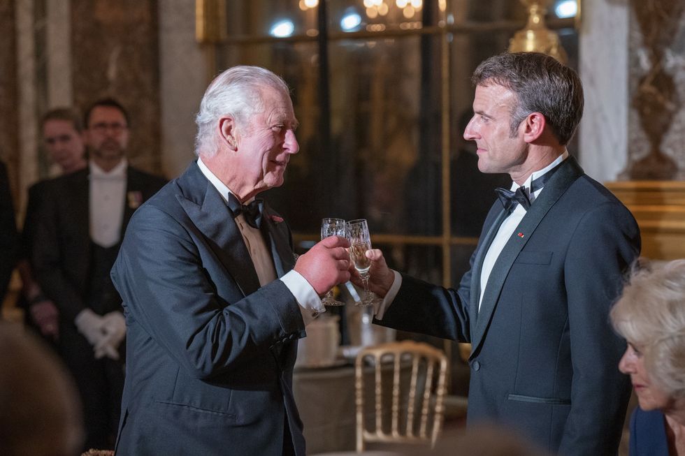 King Charles and President Macron