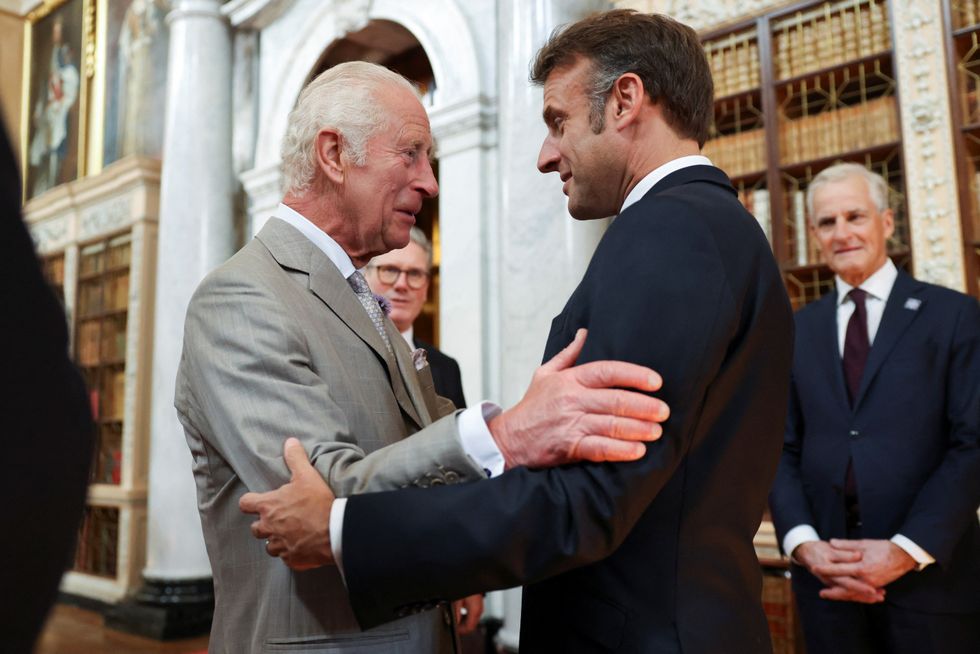 King Charles and President Macron