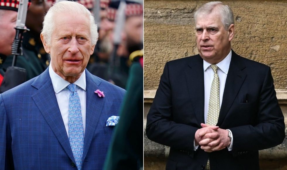 King Charles and Prince Andrew