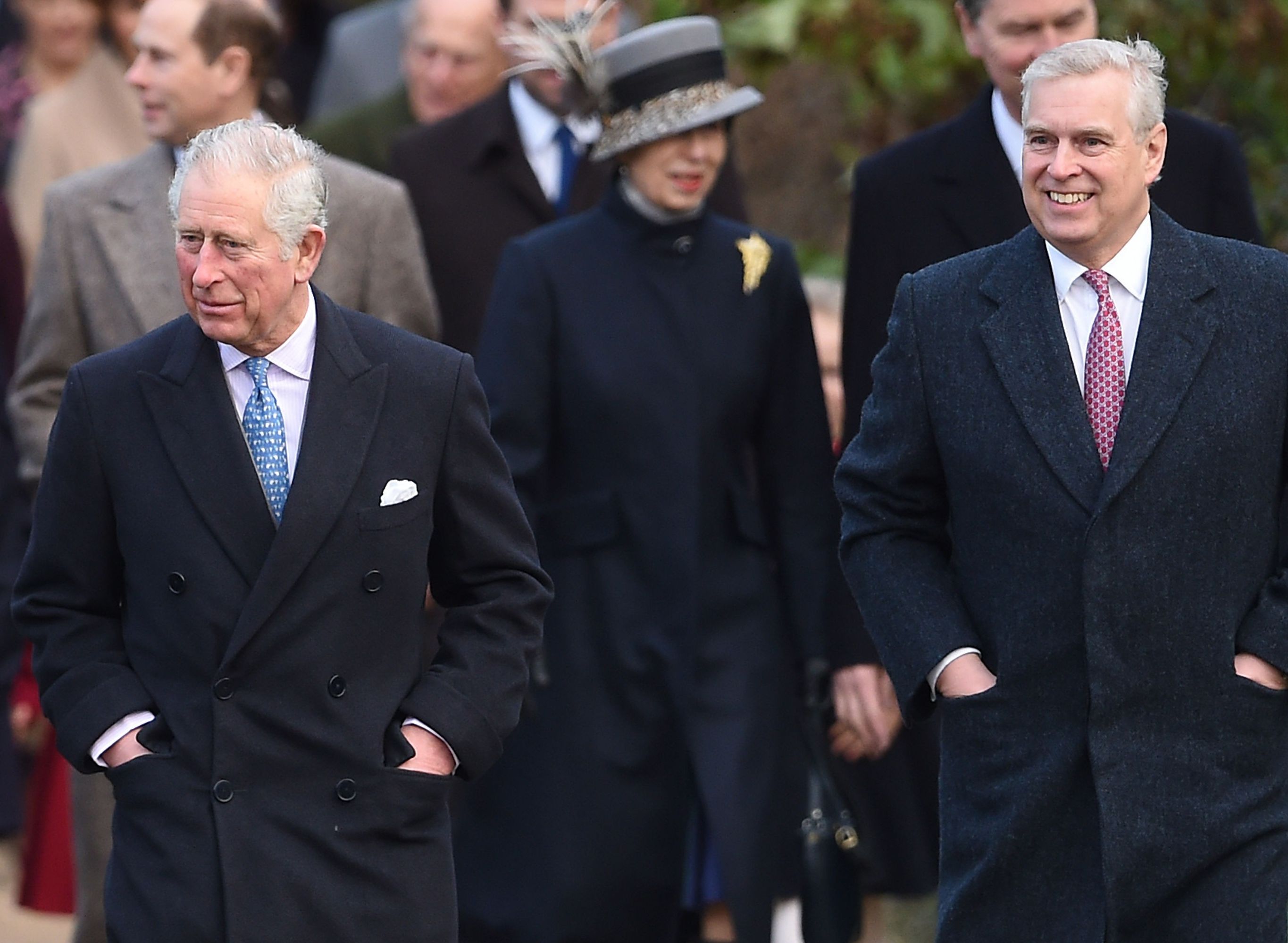 King Charles and Prince Andrew
