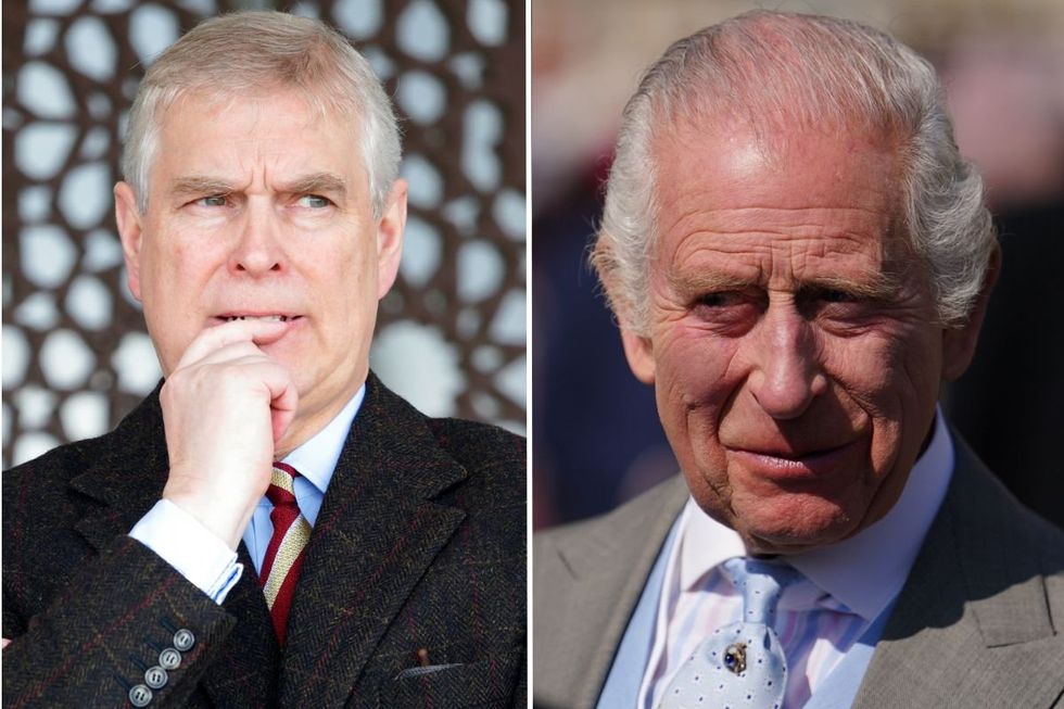 King Charles and Prince Andrew