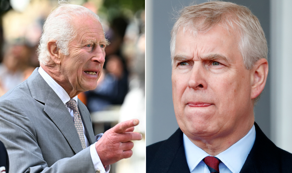 King Charles and Prince Andrew