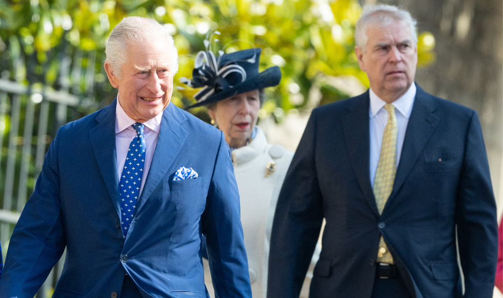 King Charles and Prince Andrew
