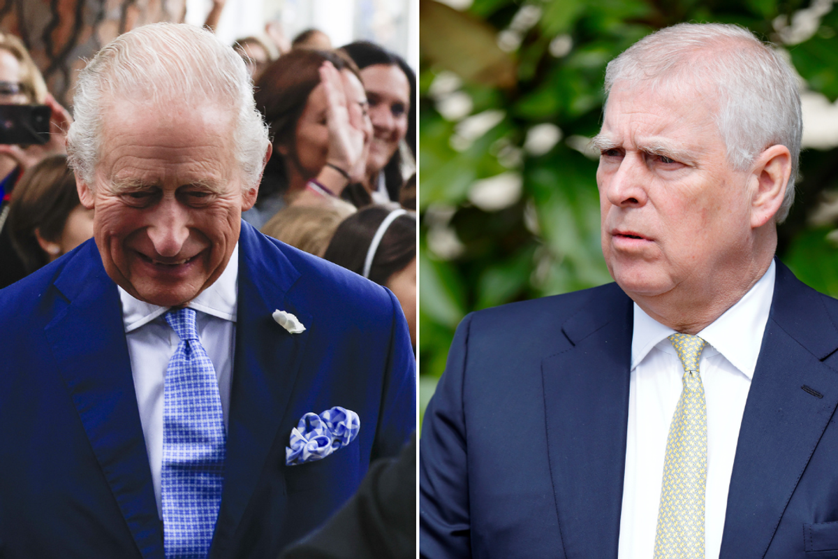 King Charles and Prince Andrew