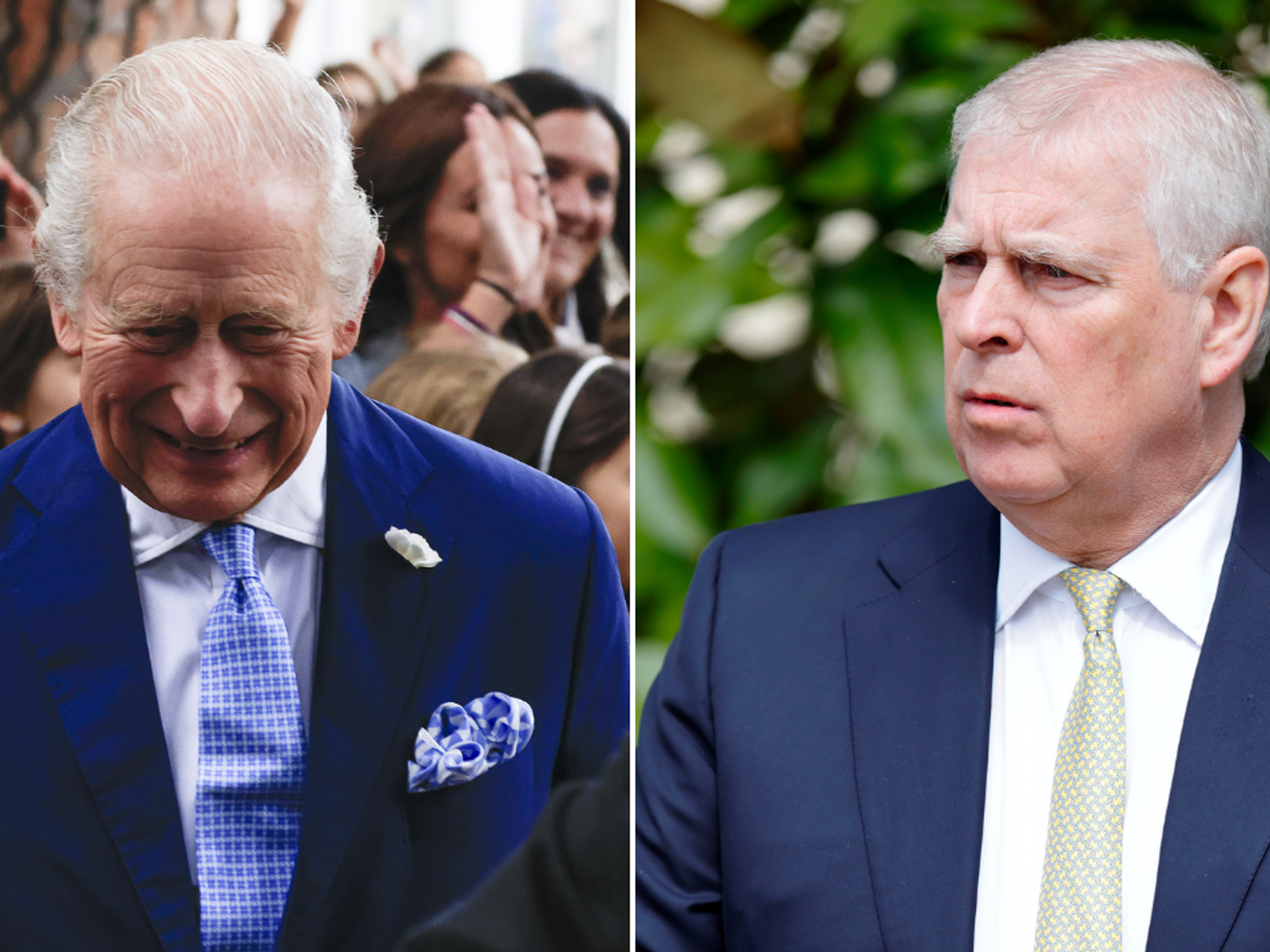 King Charles and Prince Andrew
