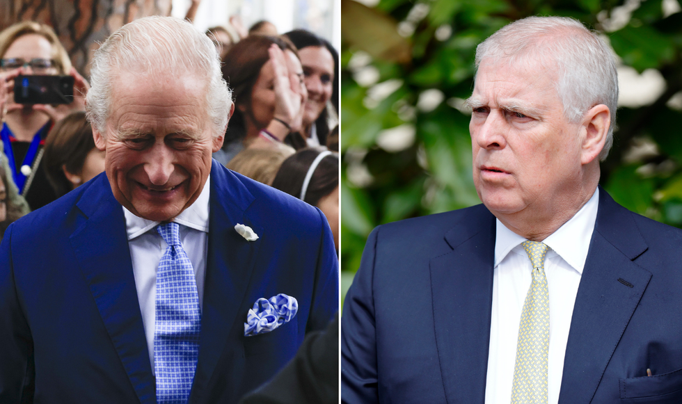 King Charles and Prince Andrew