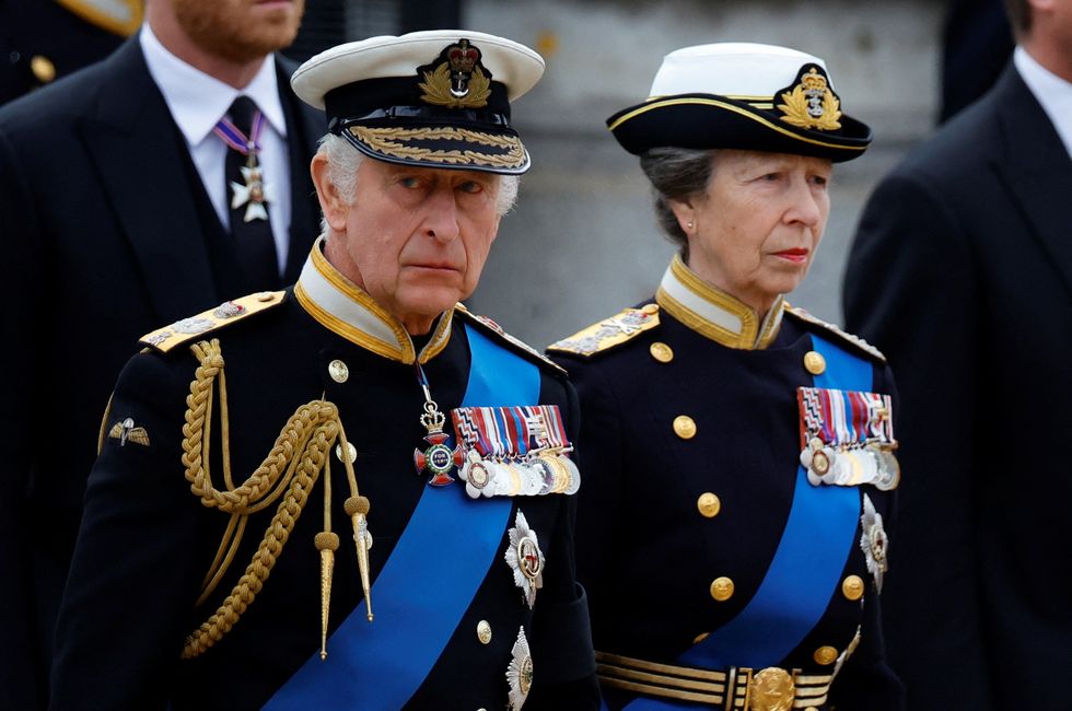 King Charles and Princess Anne