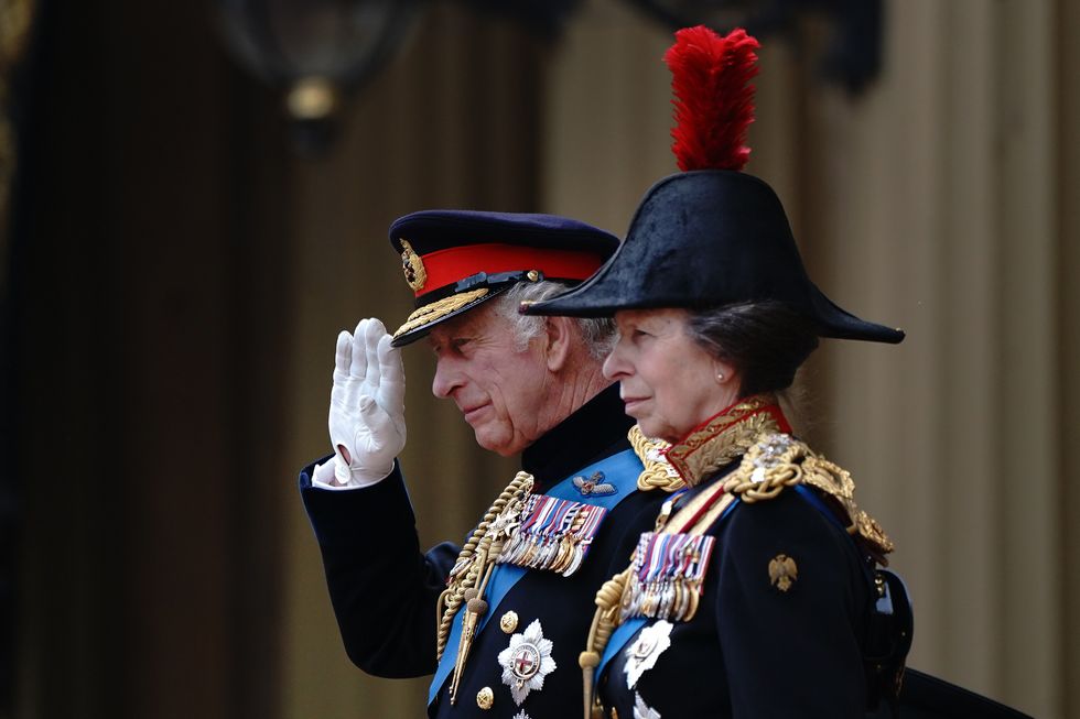King Charles and Princess Anne