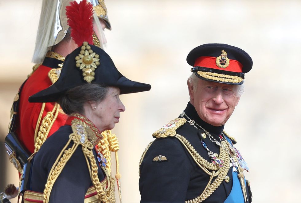 King Charles and Princess Anne