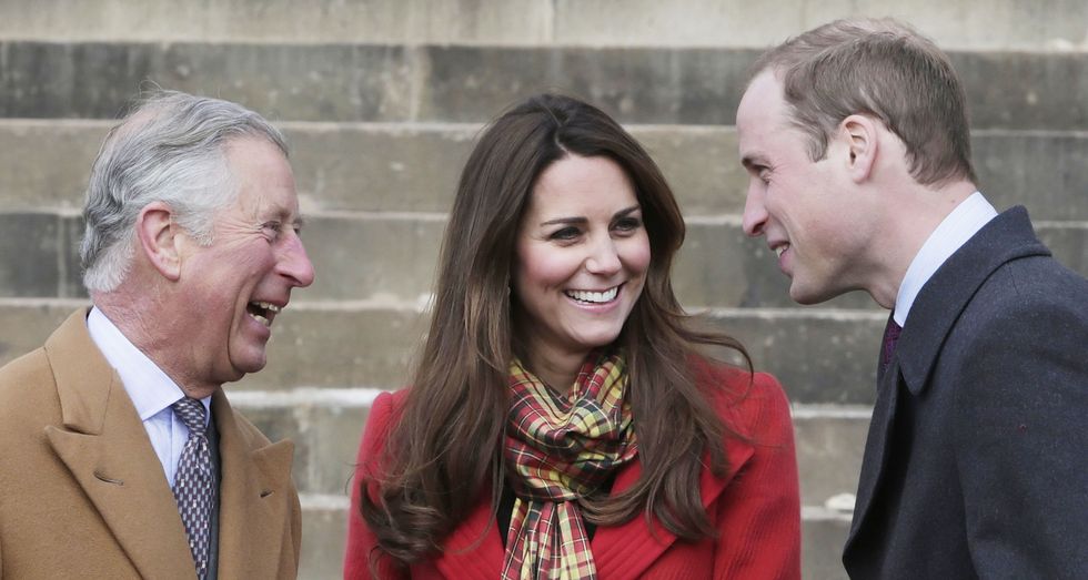 King Charles and Princess Kate and Prince William
