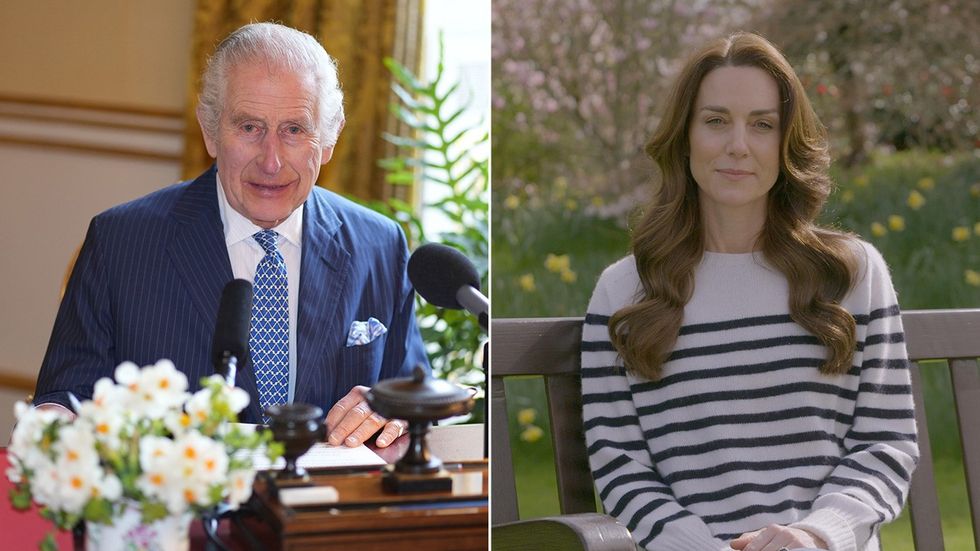 King Charles and Princess Kate