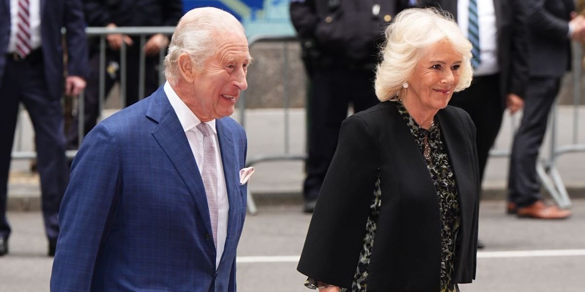 Queen Camilla stuns in leopard print dress with King Charles at Christie’s in New York City Queen Camilla stuns in leopard print dress with King Charles at Christie’s in New York City