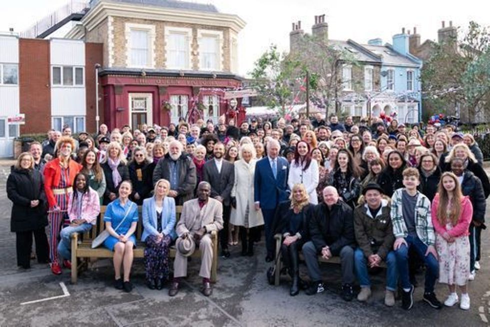 King Charles and Queen Consort met the cast of Eastenders earlier this year