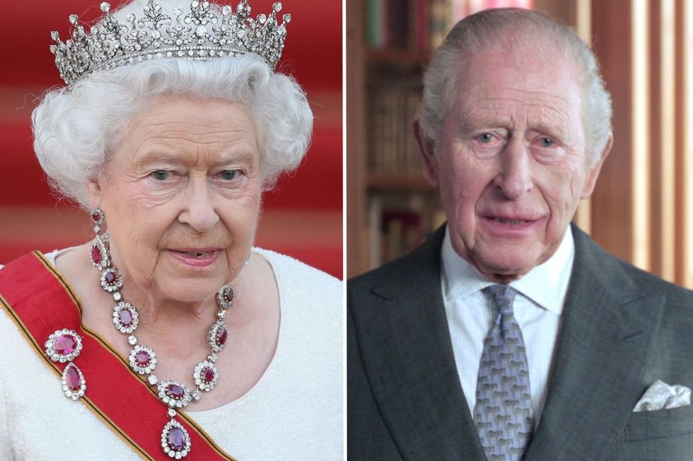 King Charles and Queen Elizabeth II