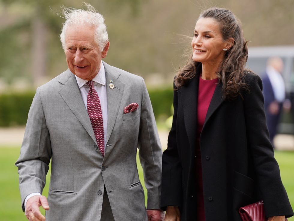 King Charles and Queen Letizia