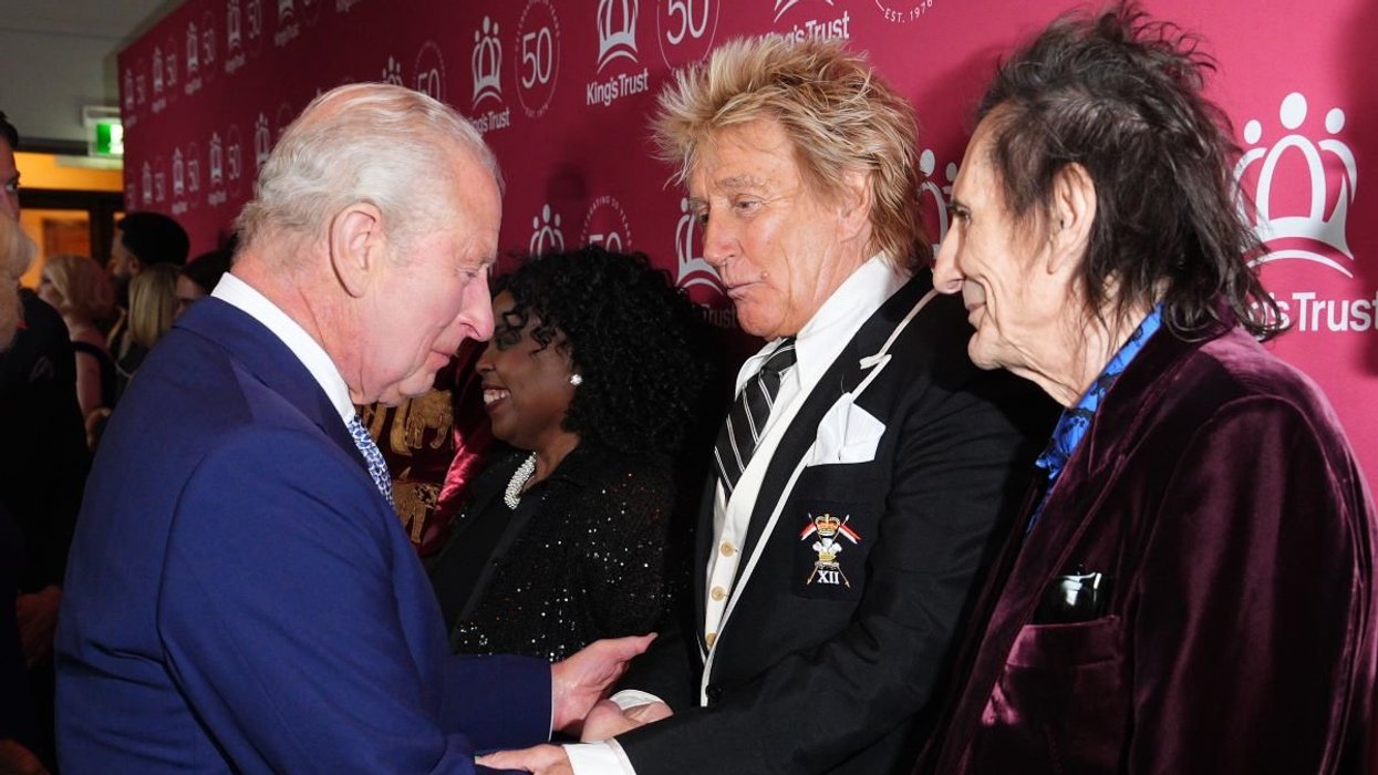 King Charles and Rod Stewart