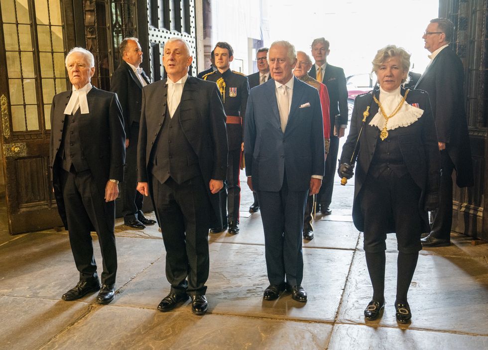 King Charles and Sarah Clarke