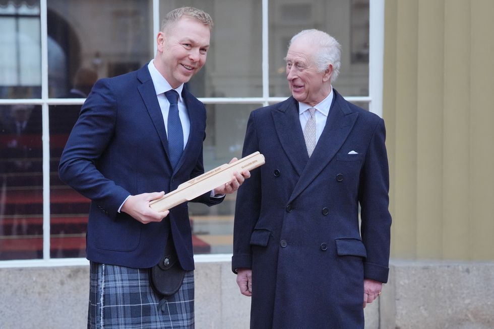 King Charles and Sir Chris Hoy