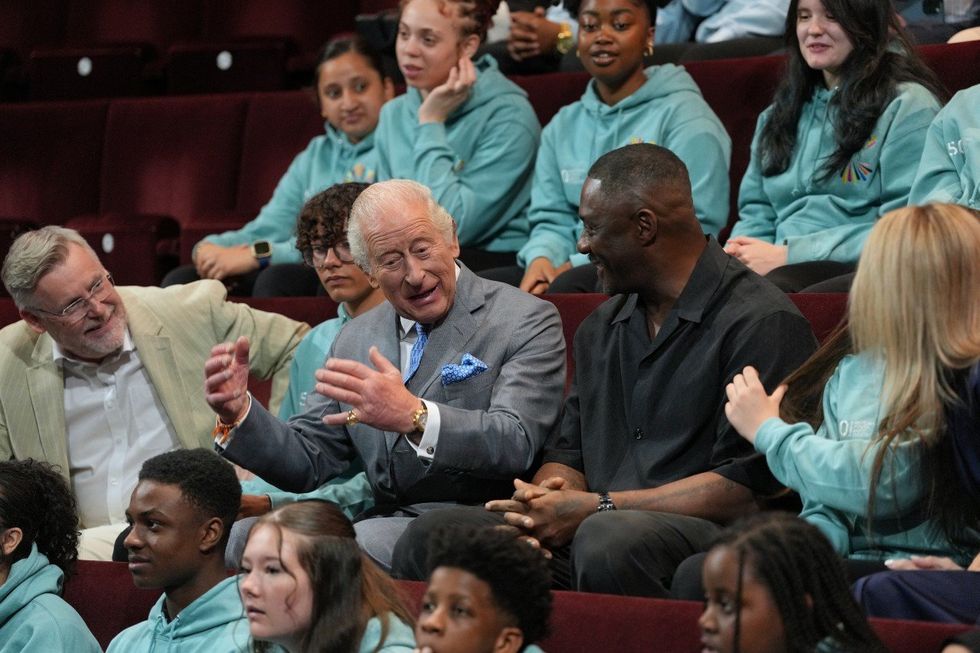 King Charles and Sir Idris Elba