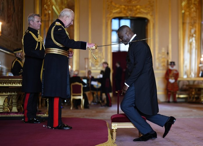 King Charles and Sir Idris Elba
