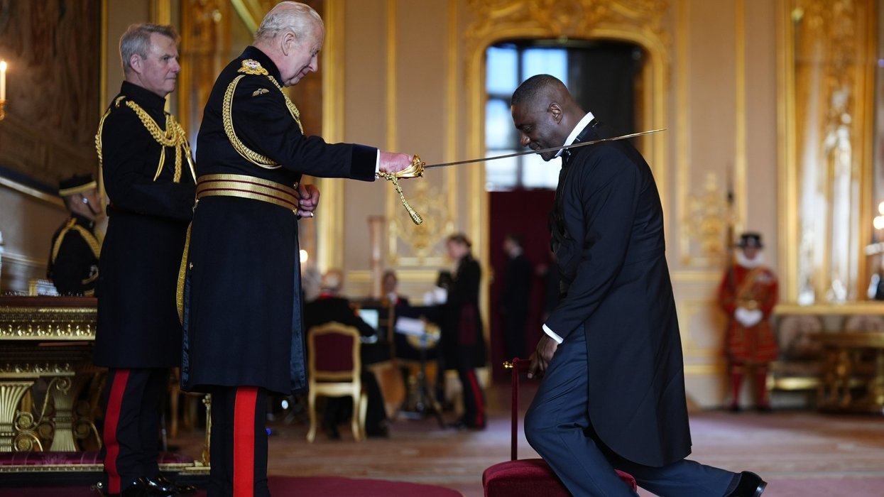 King Charles and Sir Idris Elba
