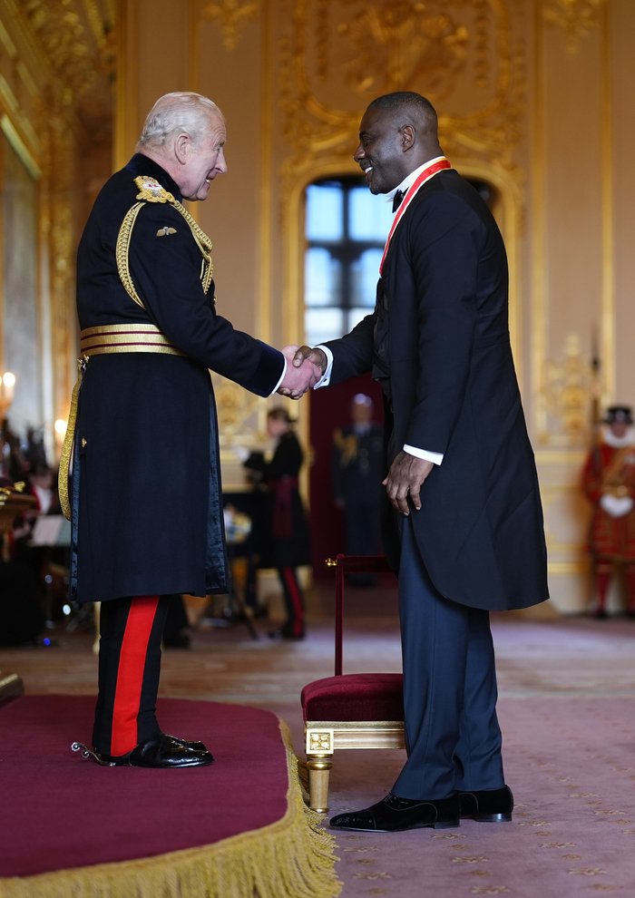 King Charles and Sir Idris Elba
