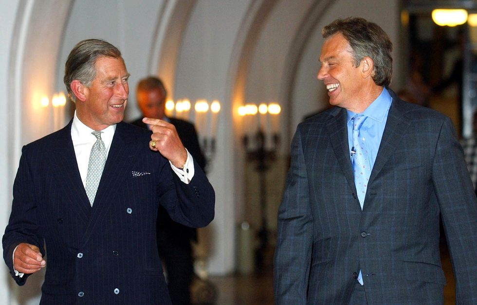 King Charles and Tony Blair
