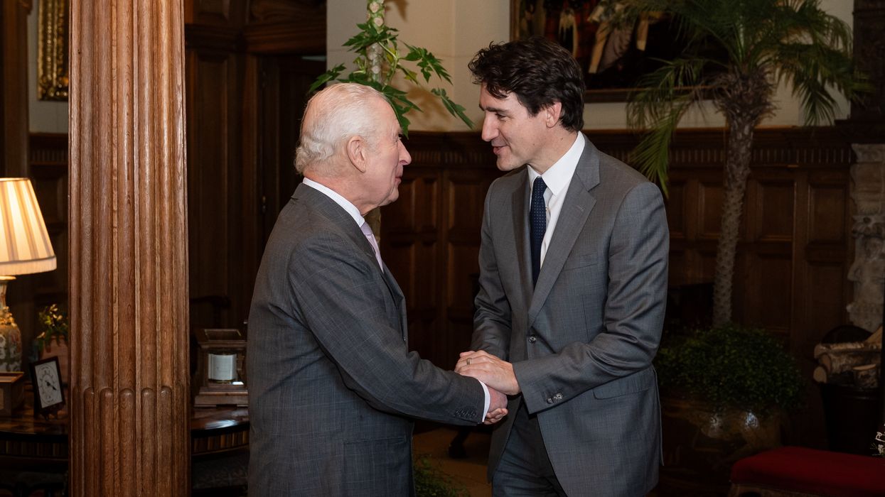 King Charles and Trudeau