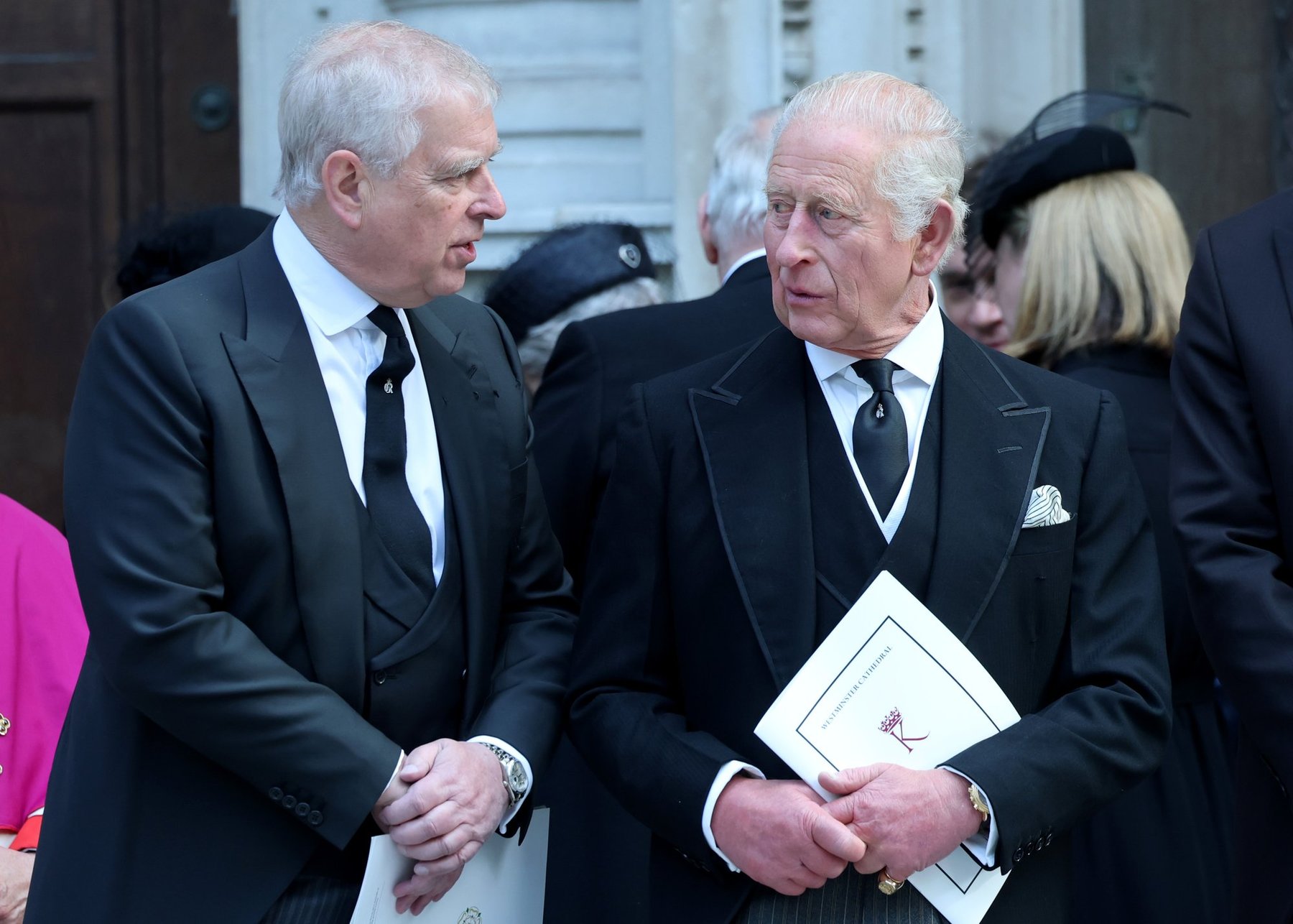 King Charles and \u200bAndrew Mountbatten-Windsor