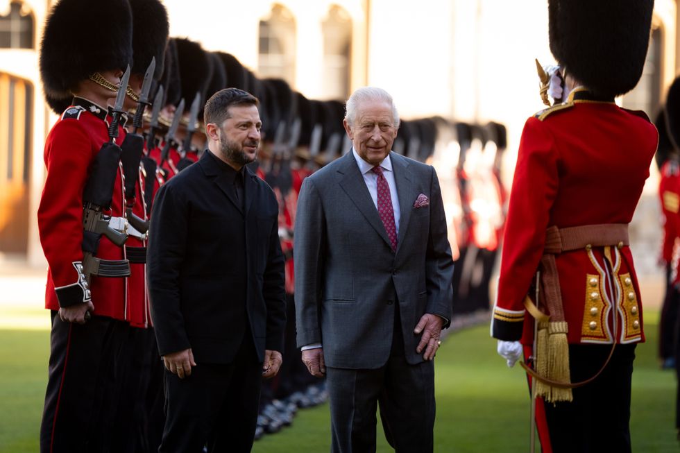 King Charles and Volodymyr Zelensky